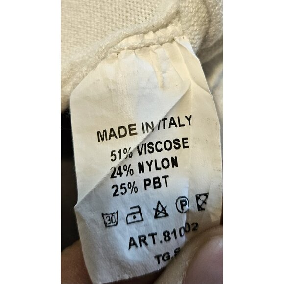 Elissia White Long Sleeve Shirt Women's Made in Italy - Picture 4 of 8